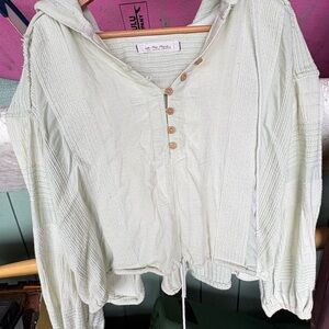 We The Free Sage Button-Down Shirt